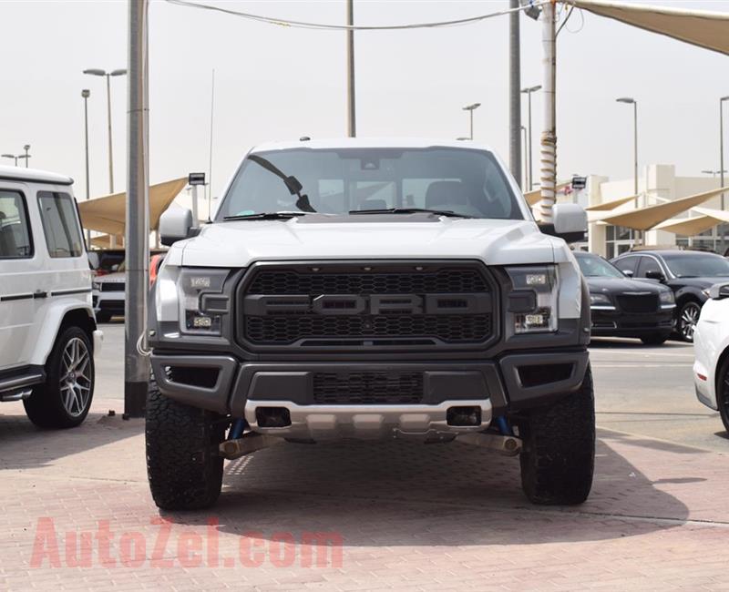 FORD RAPTOR MODEL 2017 - SILVER - 11,000  MILEAGE - V6 - CAR SPECS IS AMERICAN 