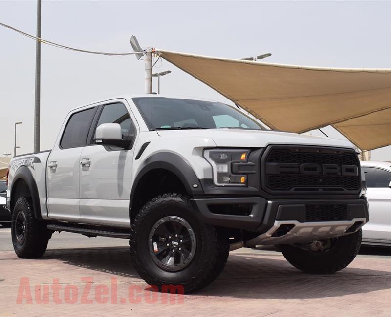 FORD RAPTOR MODEL 2017 - SILVER - 11,000  MILEAGE - V6 - CAR SPECS IS AMERICAN 