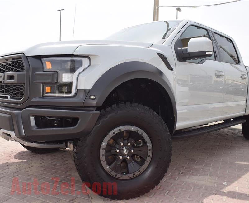 FORD RAPTOR MODEL 2017 - SILVER - 11,000  MILEAGE - V6 - CAR SPECS IS AMERICAN 