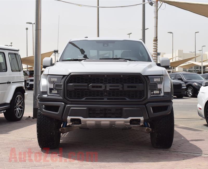 FORD RAPTOR MODEL 2017 - SILVER - 11,000  MILEAGE - V6 - CAR SPECS IS AMERICAN 