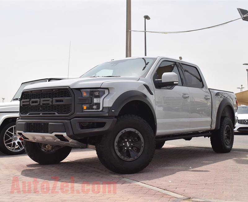 FORD RAPTOR MODEL 2017 - SILVER - 11,000  MILEAGE - V6 - CAR SPECS IS AMERICAN 