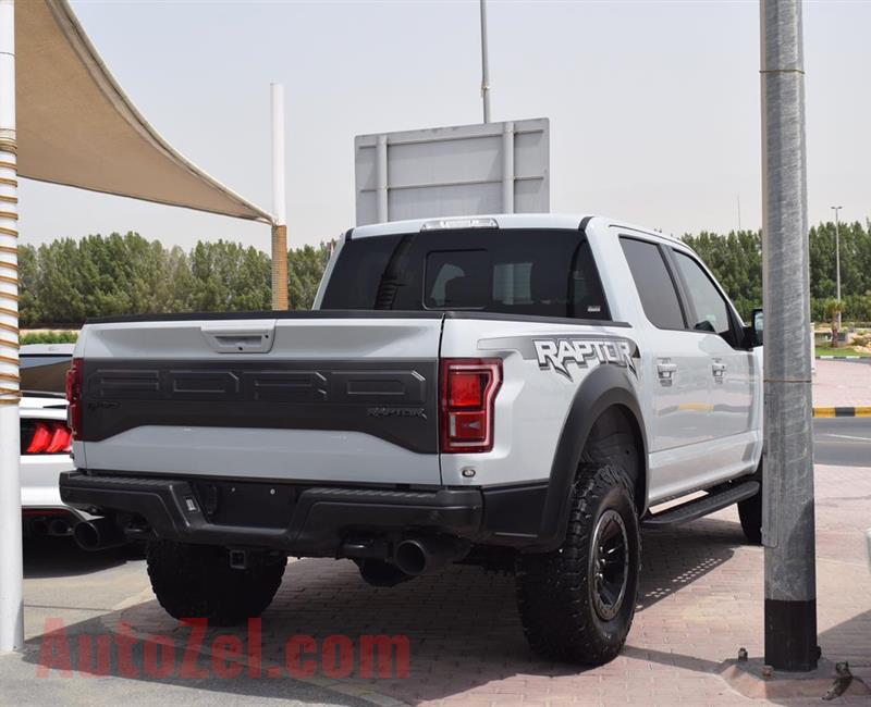 FORD RAPTOR MODEL 2017 - SILVER - 11,000  MILEAGE - V6 - CAR SPECS IS AMERICAN 