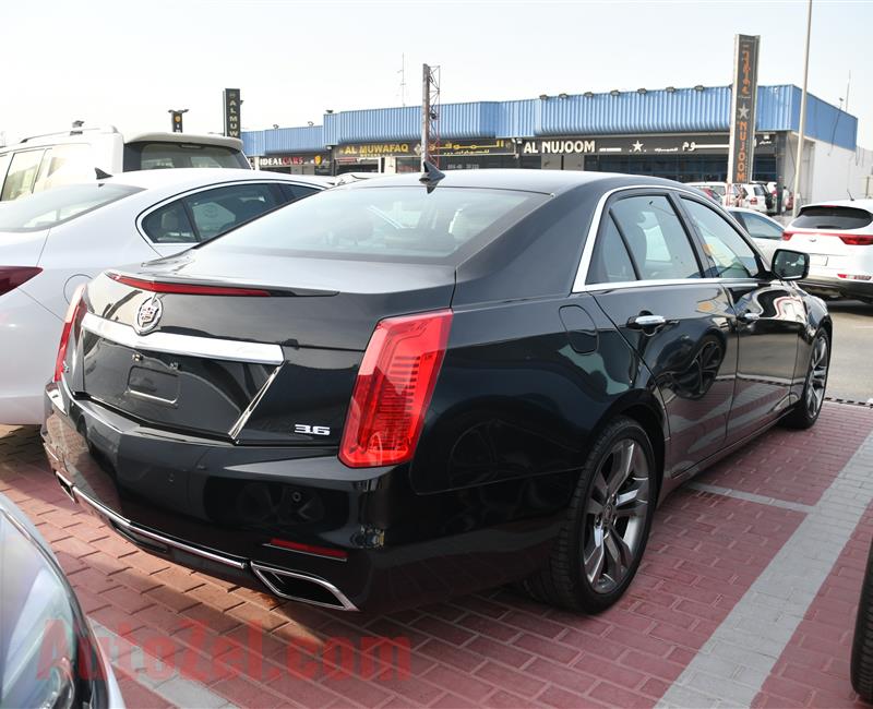 CADILLAC CTS- 2014- BLACK- 50 000 KM- GCC