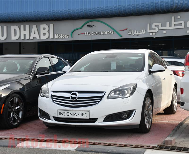 OPEL INSIGNIA TURBO- 2014- WHITE- 59 000 KM- GCC