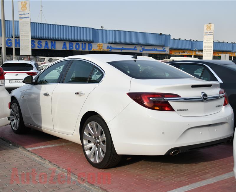 OPEL INSIGNIA TURBO- 2014- WHITE- 59 000 KM- GCC