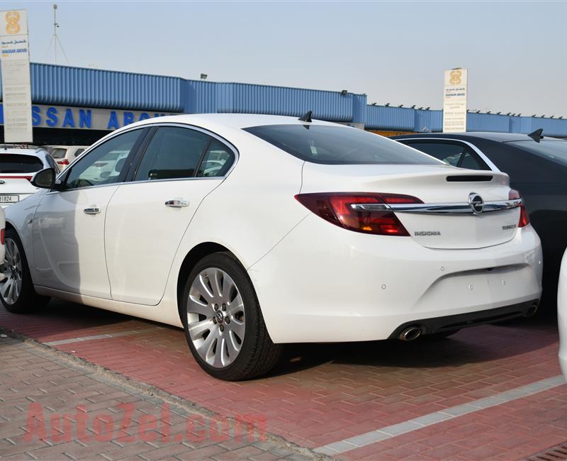 OPEL INSIGNIA TURBO- 2014- WHITE- 59 000 KM- GCC