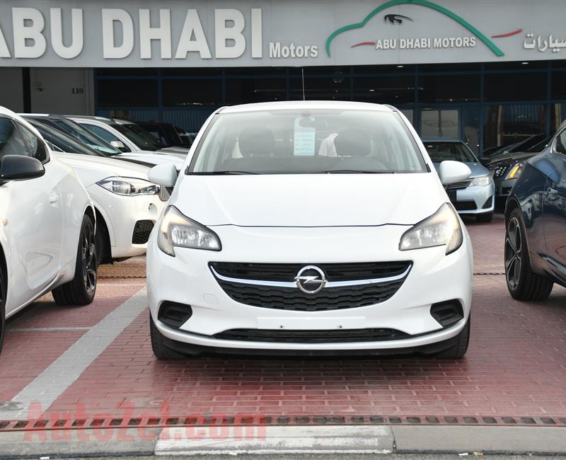 OPEL CORSA- 2015- WHITE- 107 000 KM- GCC