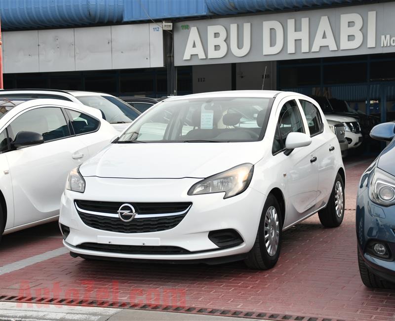 OPEL CORSA- 2015- WHITE- 107 000 KM- GCC