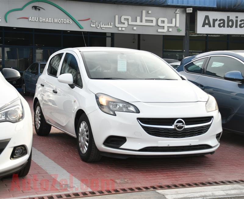 OPEL CORSA- 2015- WHITE- 107 000 KM- GCC