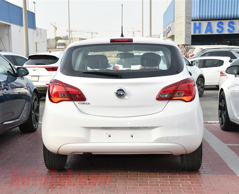 OPEL CORSA- 2015- WHITE- 107 000 KM- GCC