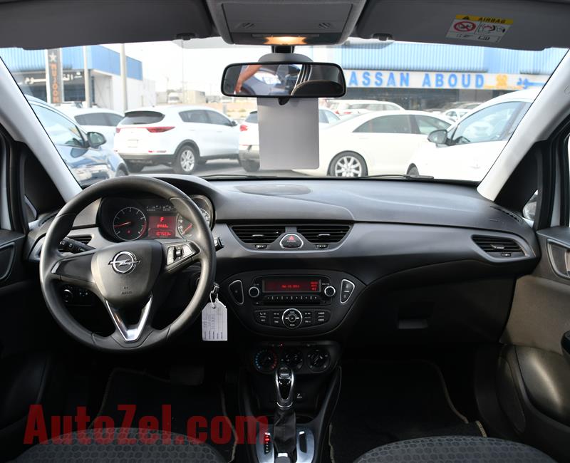 OPEL CORSA- 2015- WHITE- 107 000 KM- GCC