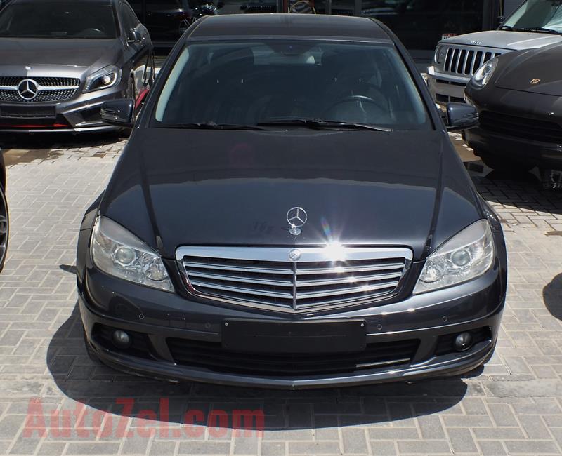 MERCEDES-BENZ C180- 2010- GREY- 134 000 KM- GCC