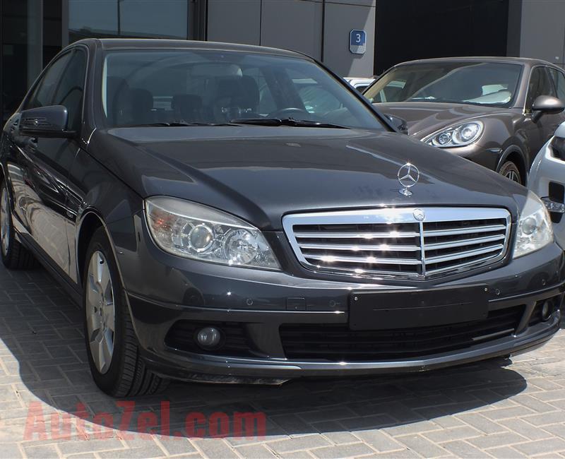 MERCEDES-BENZ C180- 2010- GREY- 134 000 KM- GCC