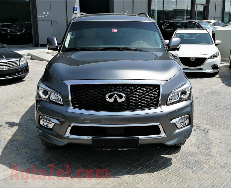 INFINITI QX80- 2016- GREY- 41 000 KM- GCC