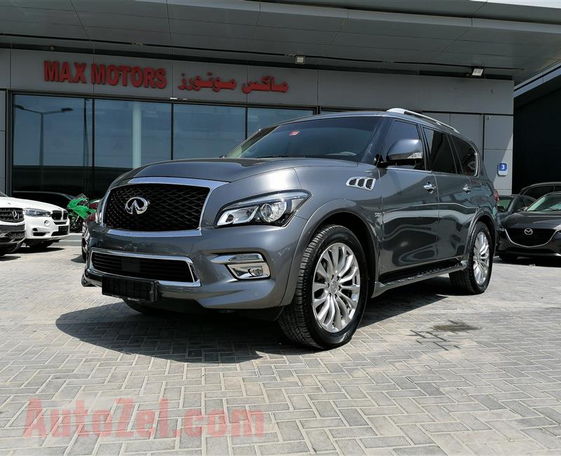 INFINITI QX80- 2016- GREY- 41 000 KM- GCC