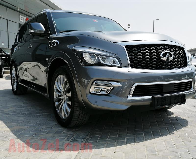 INFINITI QX80- 2016- GREY- 41 000 KM- GCC