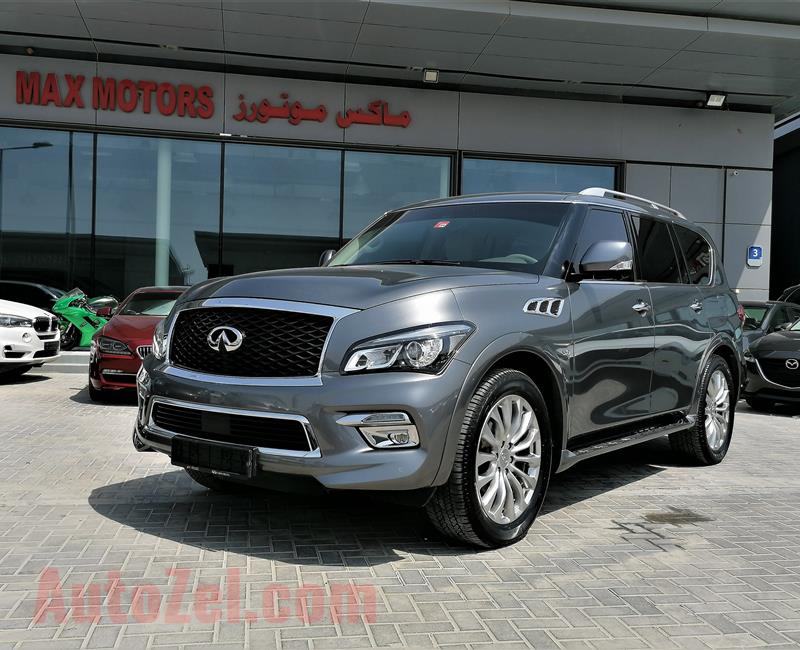 INFINITI QX80- 2016- GREY- 41 000 KM- GCC