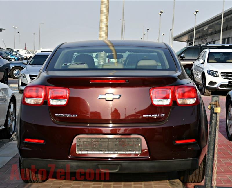 CHEVROLET MALIBU LT MODEL 2016 - MAROON - 82,000 KM - V4 - GCC 