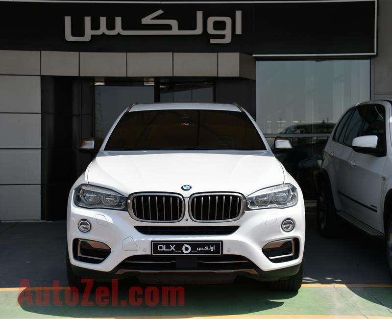 BMW X6- 2015- WHITE- 99 000 KM- GCC