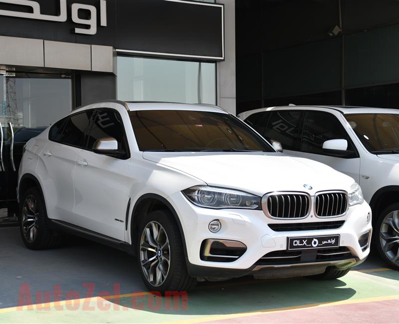 BMW X6- 2015- WHITE- 99 000 KM- GCC