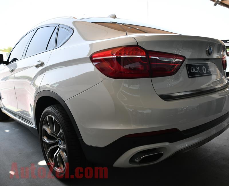 BMW X6- 2015- WHITE- 99 000 KM- GCC