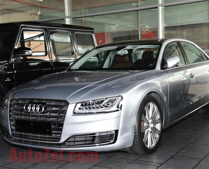 AUDI A8L- 2016- SILVER- 83 000 KM- GCC