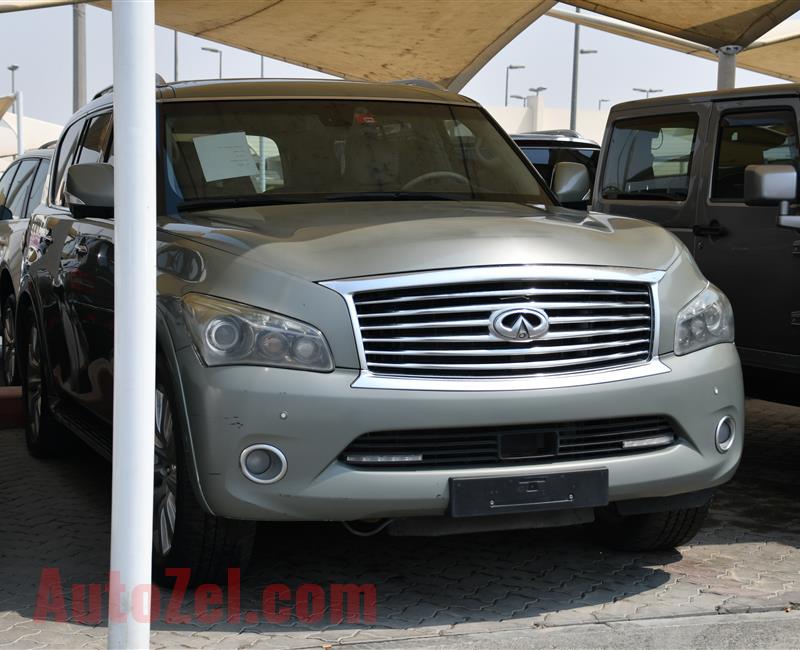 INFINITI QX56 MODEL 2012 - GREEN - 383,000 KM - V8 - GCC 