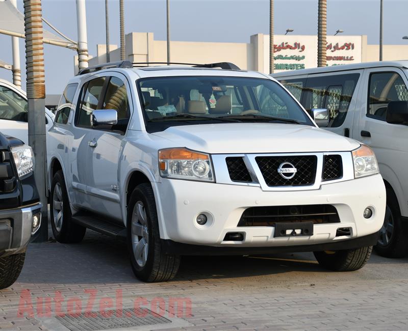 NISSAN ARMADA MODEL 2009 - WHITE - 200,000 KM - V8 - GCC 