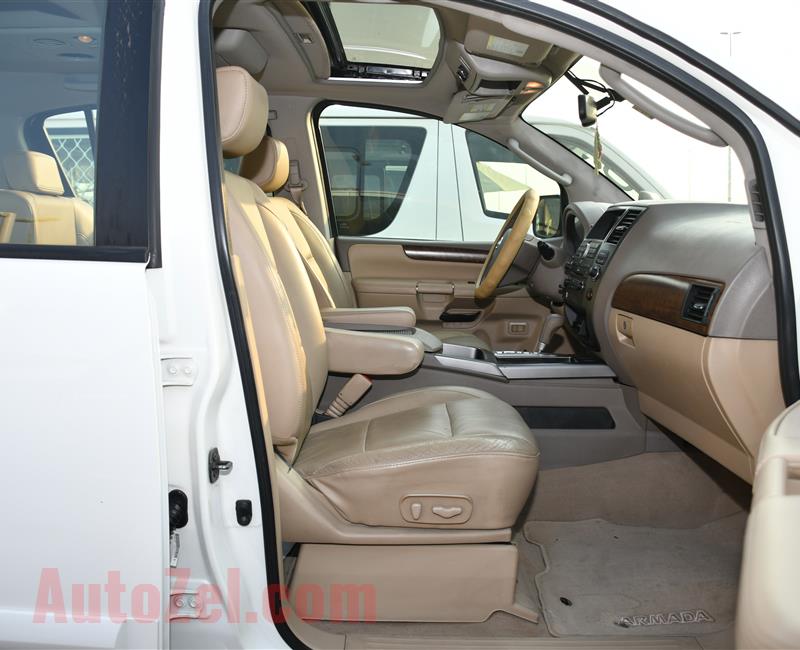 NISSAN ARMADA MODEL 2009 - WHITE - 200,000 KM - V8 - GCC 