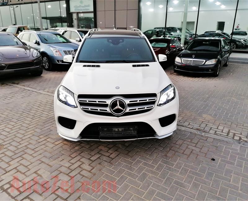 MERCEDES-BENZ GLS500- 2016- WHITE- 144 000 KM- GCC