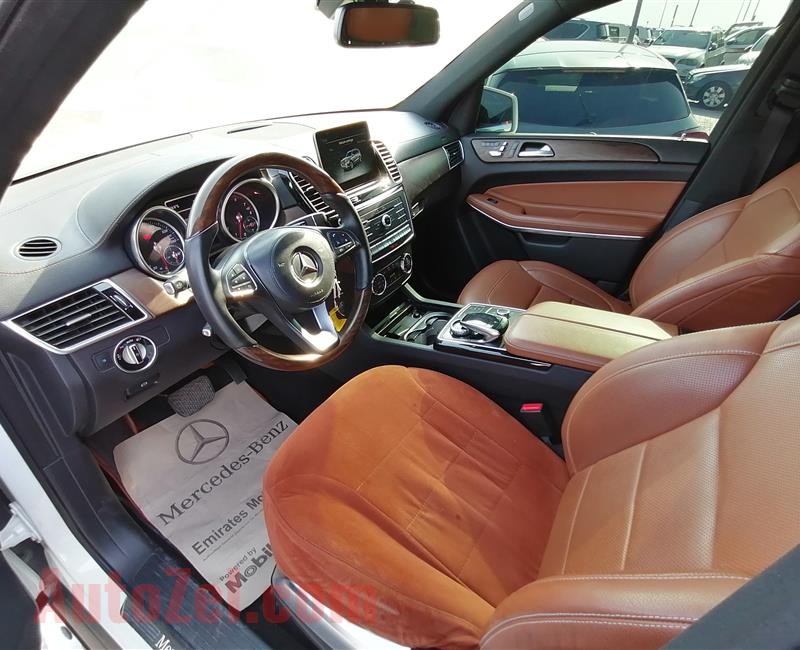 MERCEDES-BENZ GLS500- 2016- WHITE- 144 000 KM- GCC