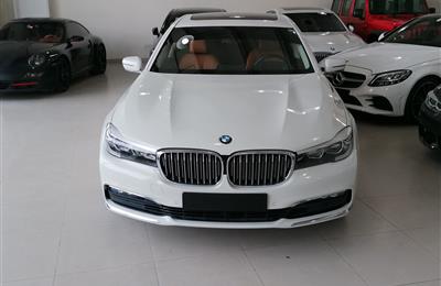 BMW 730LI- 2016- WHITE- 65 000 KM- GCC