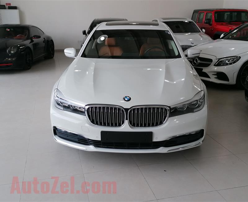 BMW 730LI- 2016- WHITE- 65 000 KM- GCC