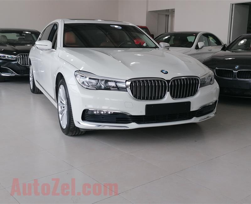 BMW 730LI- 2016- WHITE- 65 000 KM- GCC