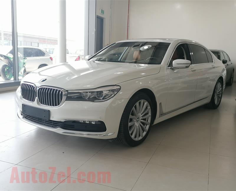 BMW 730LI- 2016- WHITE- 65 000 KM- GCC