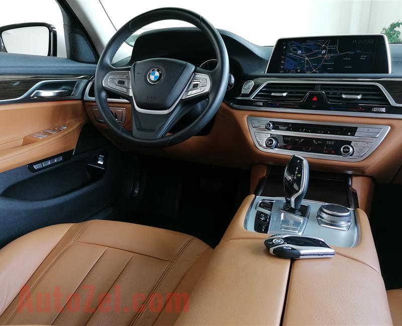 BMW 730LI- 2016- WHITE- 65 000 KM- GCC