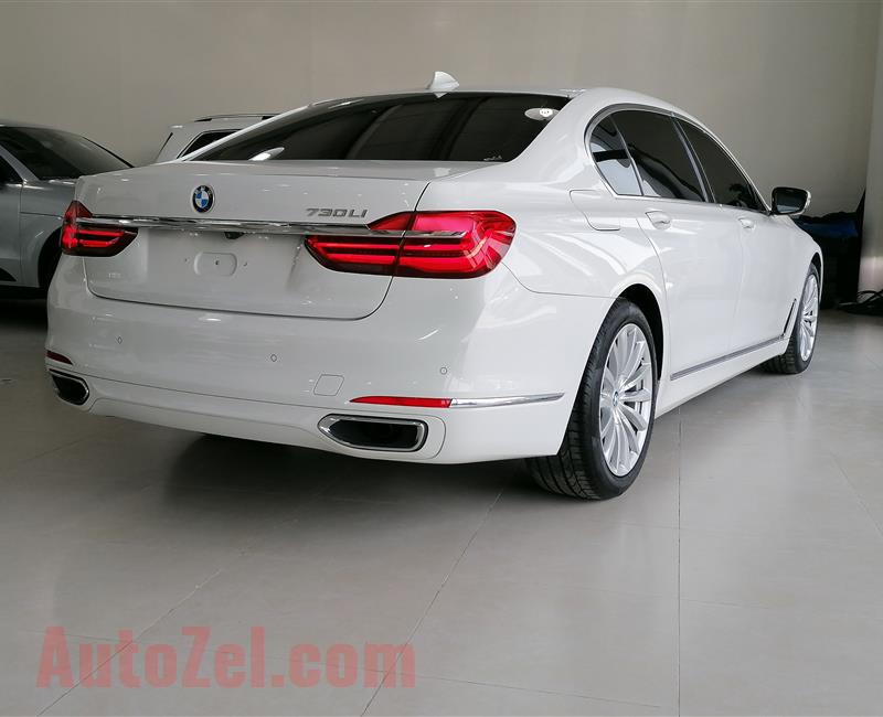 BMW 730LI- 2016- WHITE- 65 000 KM- GCC