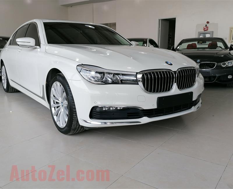 BMW 730LI- 2016- WHITE- 65 000 KM- GCC