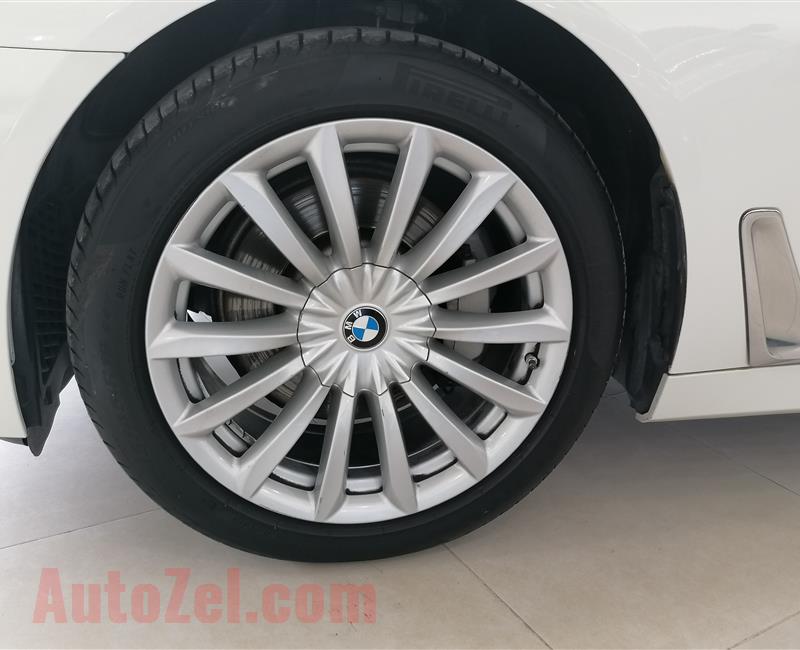 BMW 730LI- 2016- WHITE- 65 000 KM- GCC