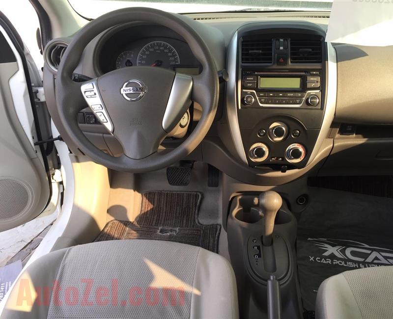 NISSAN SUNNY- 2016- WHITE- 141 000 KM- GCC SPECS