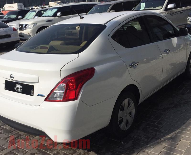 NISSAN SUNNY- 2016- WHITE- 141 000 KM- GCC SPECS