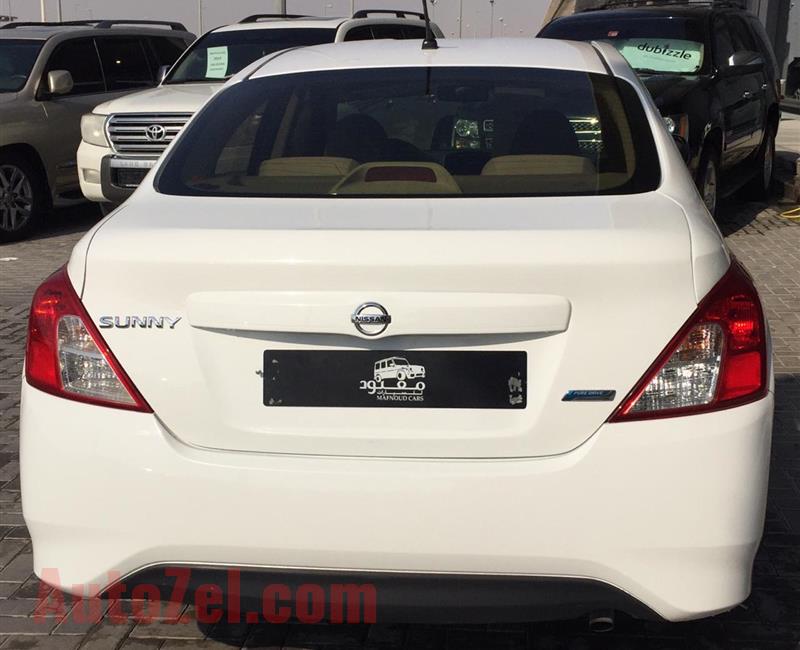 NISSAN SUNNY- 2016- WHITE- 141 000 KM- GCC SPECS