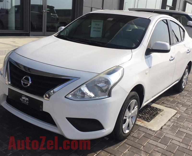 NISSAN SUNNY- 2016- WHITE- 141 000 KM- GCC SPECS