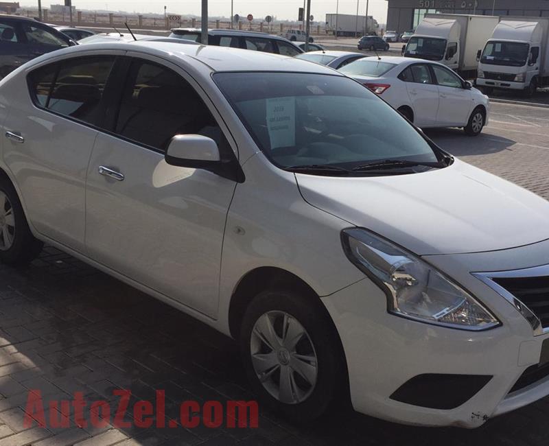 NISSAN SUNNY- 2016- WHITE- 141 000 KM- GCC SPECS