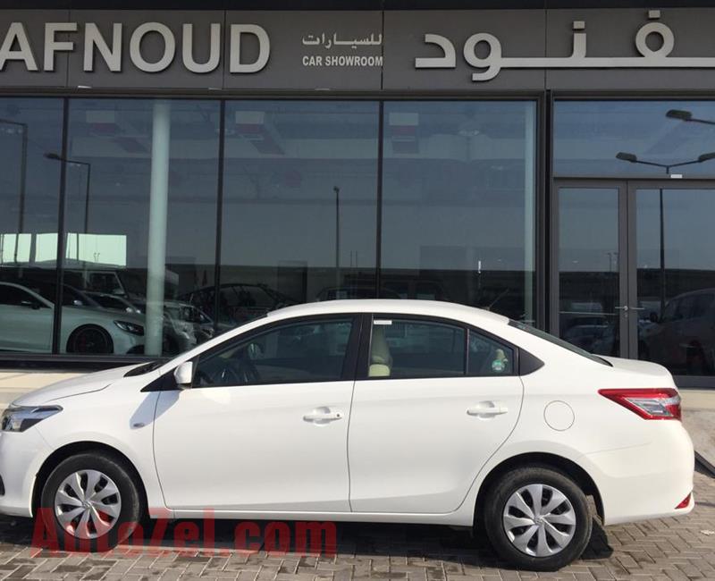 TOYOTA YARIS- 2017- WHITE- 18 000 KM- GCC