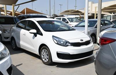 KIA RIO- 2016- WHITE- 117 000 KM- GCC