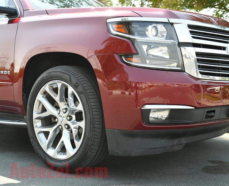 CHEVROLET TAHOE- 2017- RED- 77 000 KM- GCC