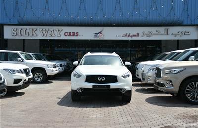 BRAND NEW INFINITI QX70 3.7- 2019- WHITE- ZERO KM- GCC,...