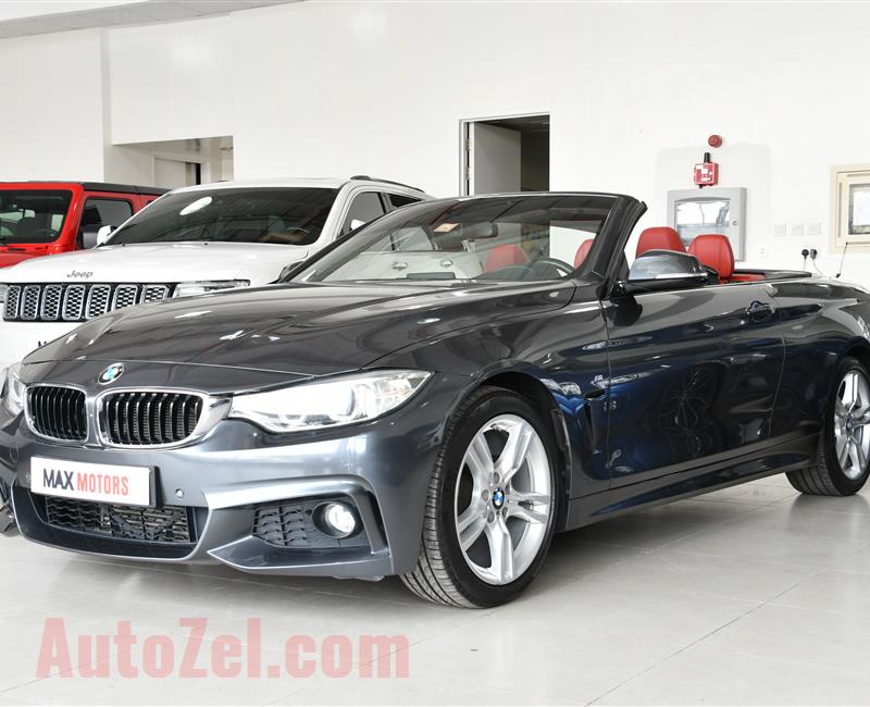 BMW 420i- 2016- GREY- 101 000 KM- GCC