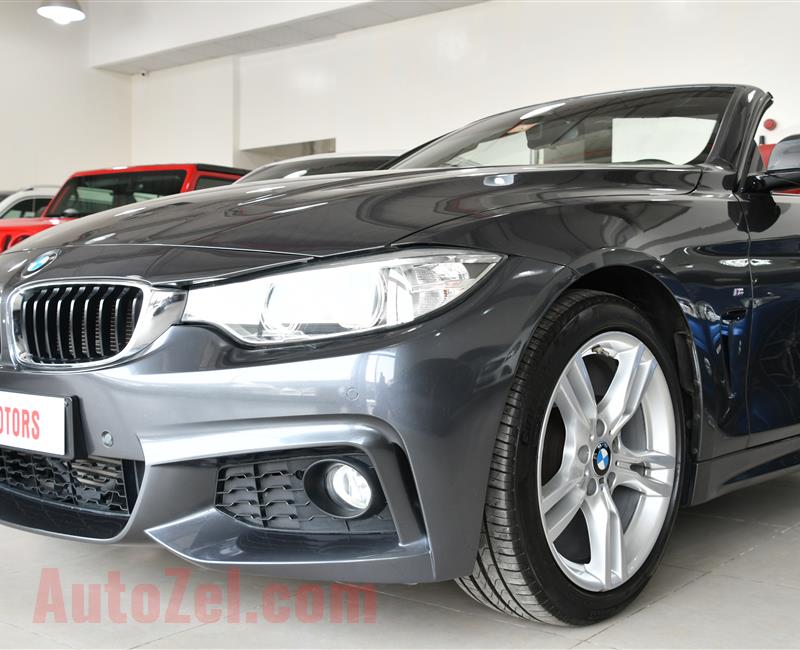 BMW 420i- 2016- GREY- 101 000 KM- GCC